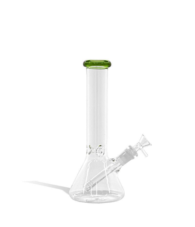 10 inch glass waterpipe with colored mouthpiece