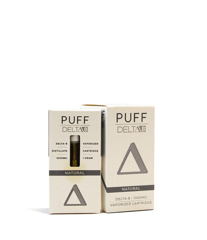 Natural Puff D8 1000mg CBD Cartridge 5pk on white background