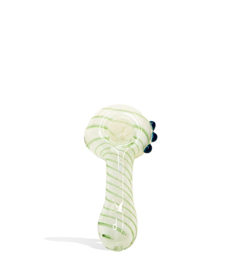 3 inch spiral art glow in the dark handpipe