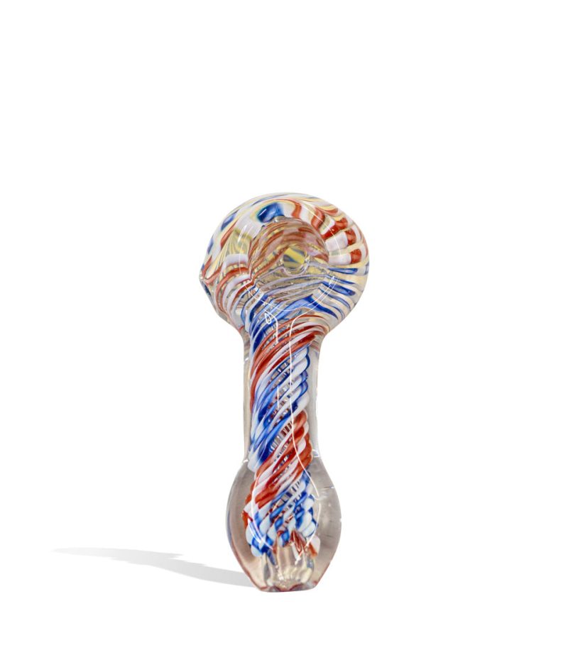 4 inch fullc olored twisted design hand pipe