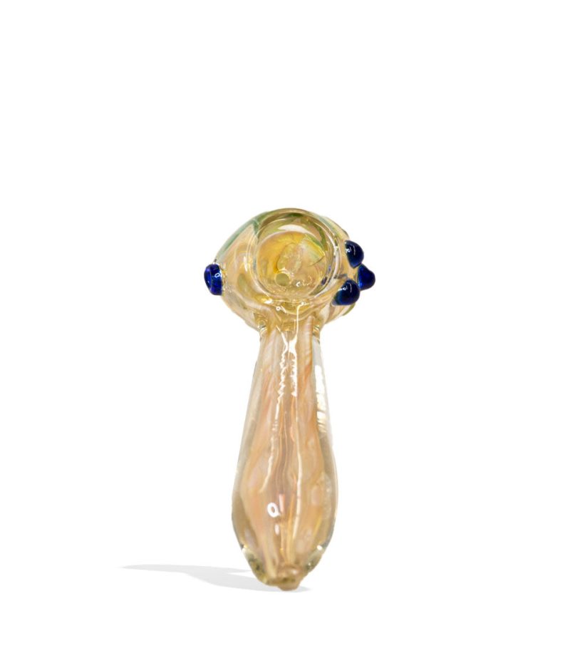 4 inch gold fumed handpipe with marbles