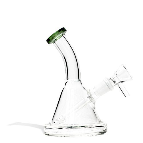 Green 5 Inch Mini Oil Rig with Colored Lip on white background