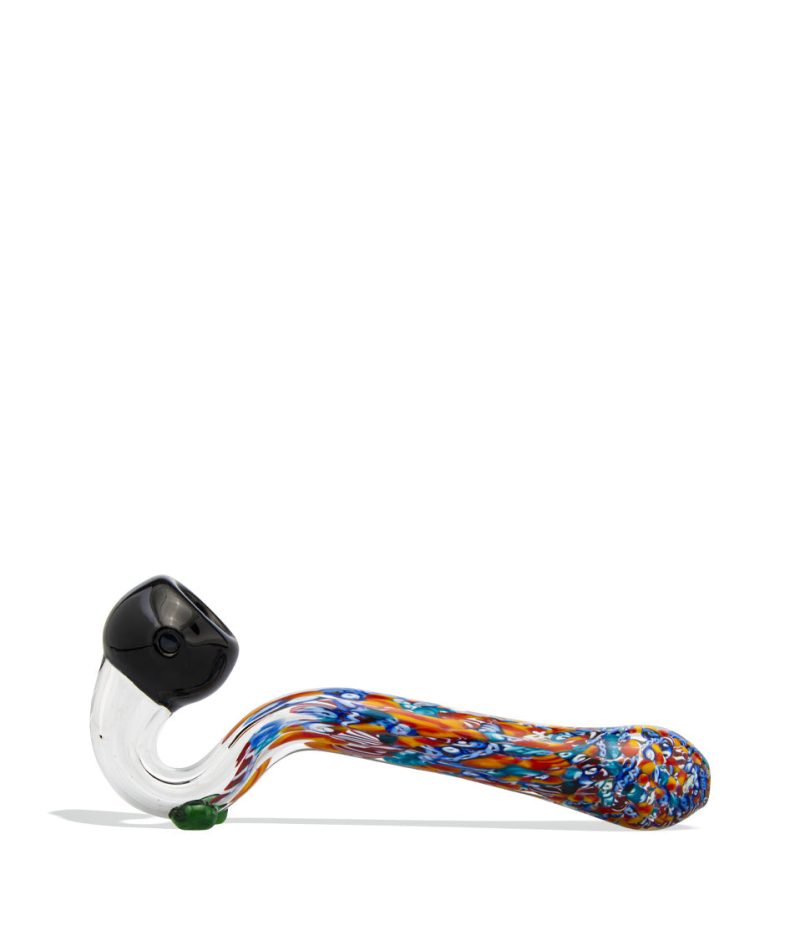 7 inch sherlock pipe with black head and artwork