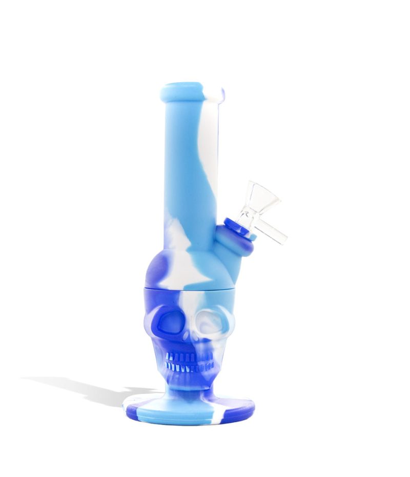 8 inch skull design silicone water pipe 2