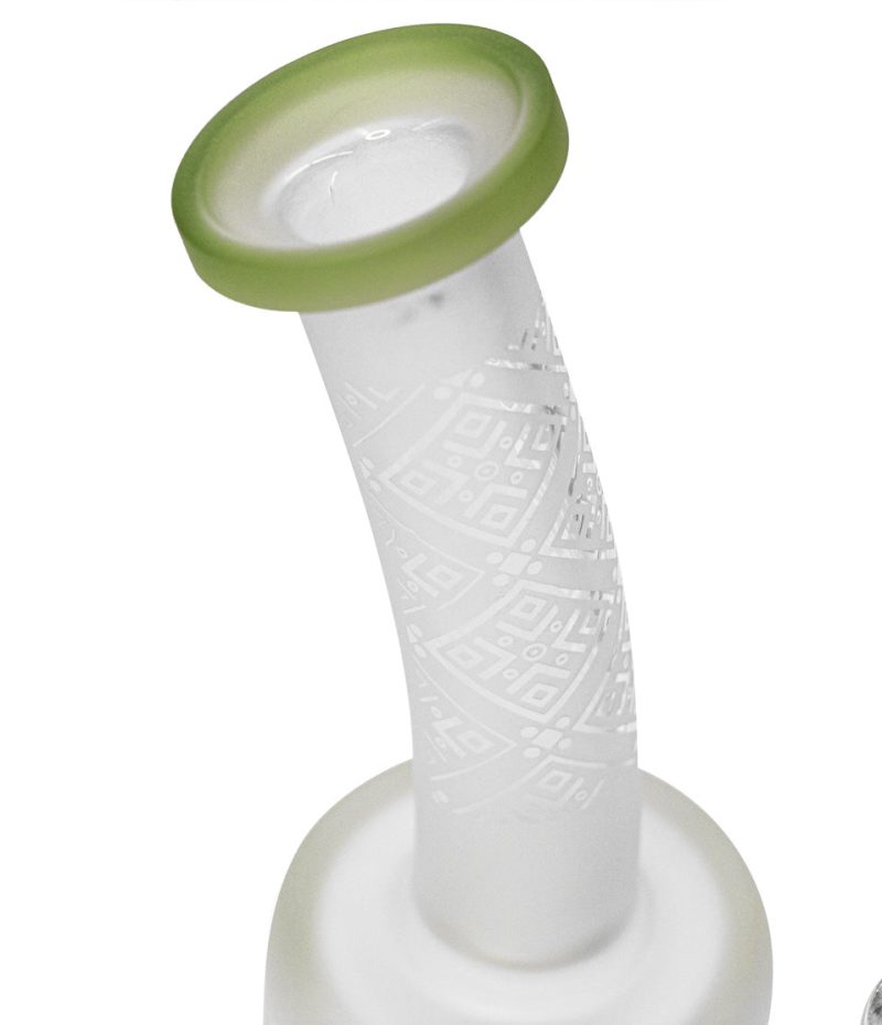 9 Inch Sand Blasted Water Pipe green tube