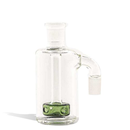 lake green Colored Ash Catcher with Showerhead Perc and Jumbo Joint on white background