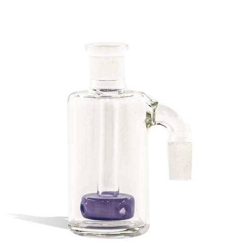 milky purple Colored Ash Catcher with Showerhead Perc and Jumbo Joint on white background