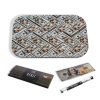 100 Bills Benji OG Metal Rolling Tray with Magnetic Lid Kit on white background