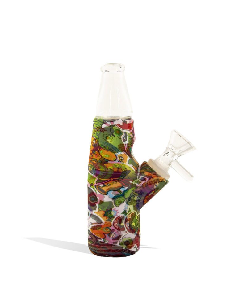 bottle shaped silicone waterpipe with custom designs 1