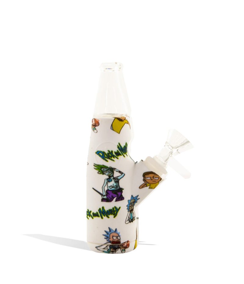 bottle shaped silicone waterpipe with custom designs 3