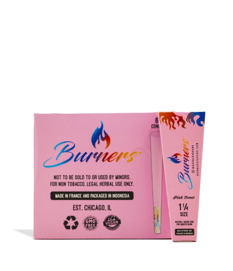 burners 30 pk pink cones back