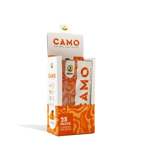 Mango Camo Natural Leaf Chamomile Wrap 25pk on white studio background