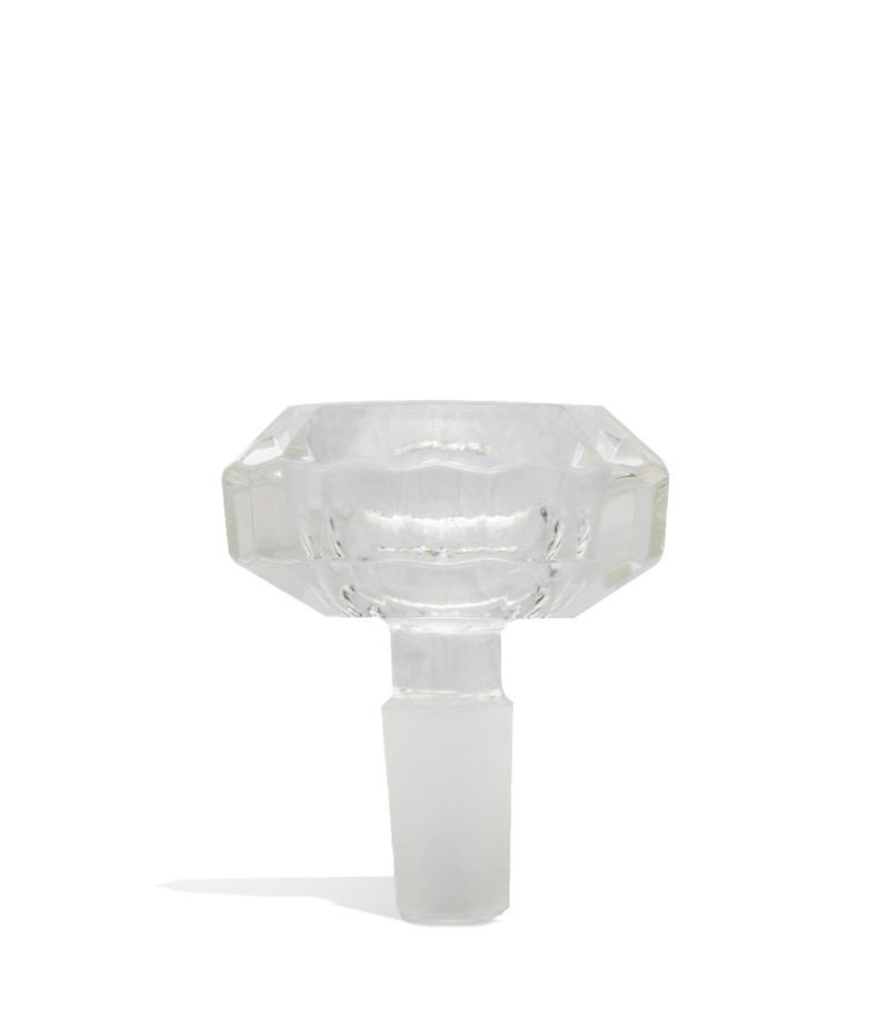 clear 14mm bowl with diamond cut design