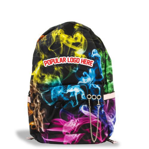 custom artwor bw backpackno logo fullcolor smoke front