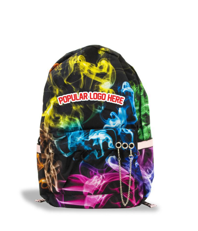 custom artwor bw backpackno logo fullcolor smoke front