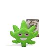 Doobys Dog Toys Leaf Emoji Dog Toy Front View on White Background