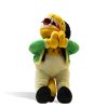 Elbo Glass Dino Apu Plush Figure large front view on white background