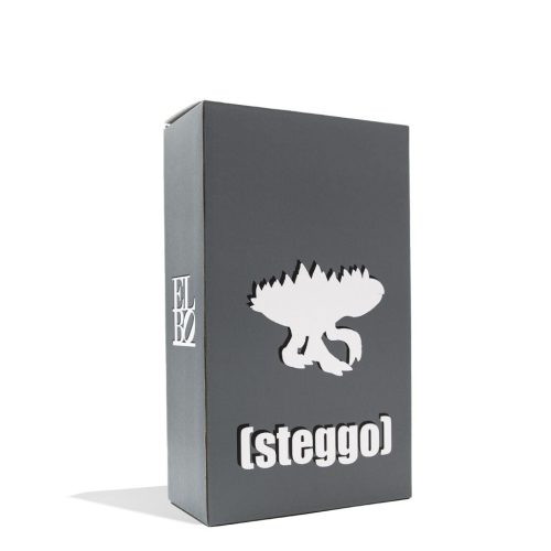 elbo glass gray steggo vinyl figure packaging angle view