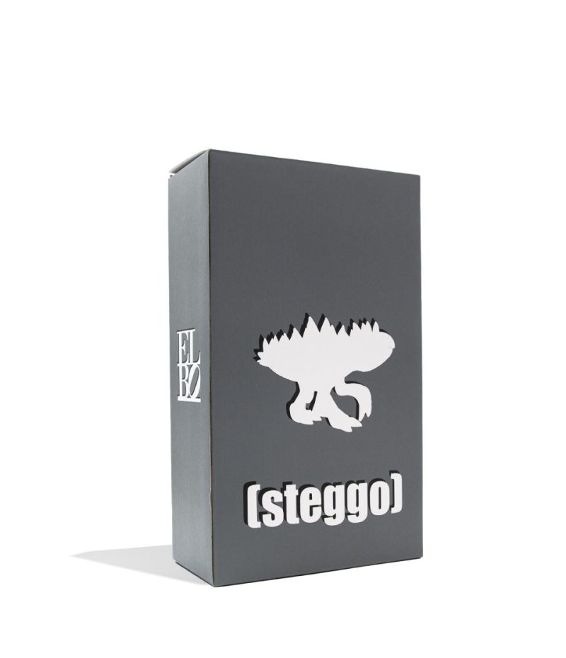 elbo glass gray steggo vinyl figure packaging angle view