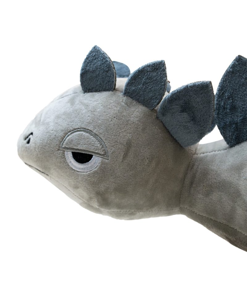 elbo glass grey steggo plush figure face view