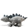 Elbo Glass Grey Steggo Plush Figure side view on white background