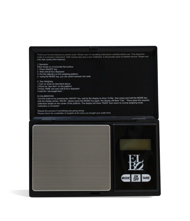 elbo glass hream digital scale open