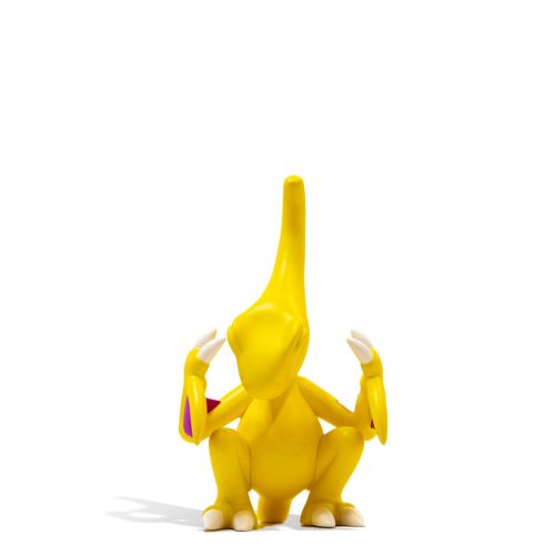 Elbo Glass Yellow Ptery Vinyl Figure front view on white background