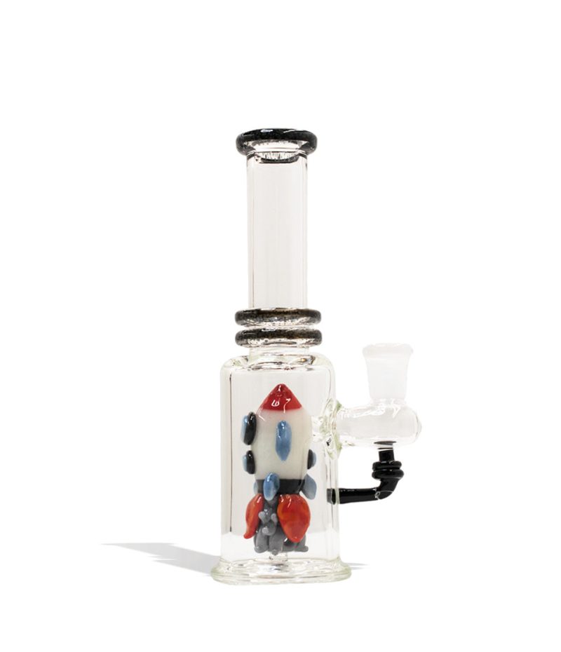 empire glassworks rocket ship glow in the dark mini tube