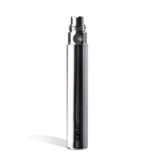 Silver Exxus Vape Ego 900 mah Battery on white background