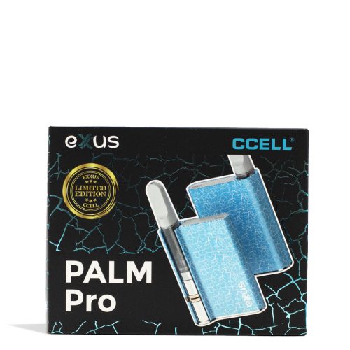 exxus palm pro cartridge vaporizer blue white crackle packaging