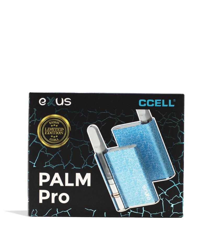 exxus palm pro cartridge vaporizer blue white crackle packaging