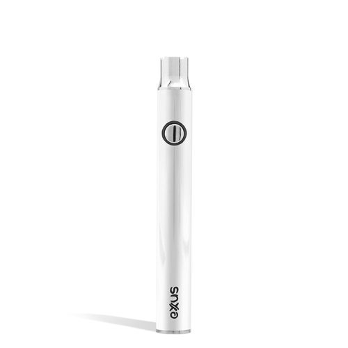 Pearl front front Exxus Vape Plus VV Cartridge Vaporizer on white background