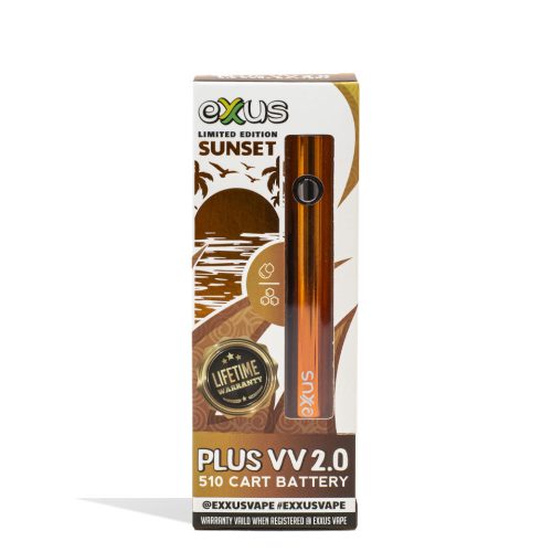 exxus plus vv2 cartridge vaporizer 12pk sunset packaging single