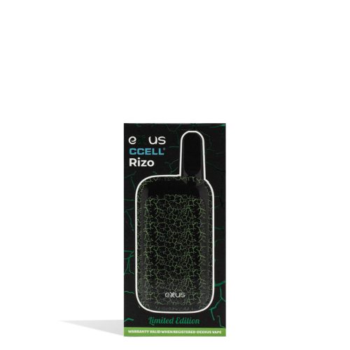 exxus rizo cartridge vaporizer black green crackle packaging