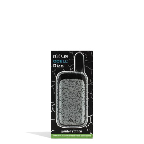 exxus rizo cartridge vaporizer white black crackle packaging