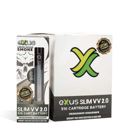 Smoke Exxus Vape Slim VV 2.0 Cartridge Vaporizer 12pk on white background