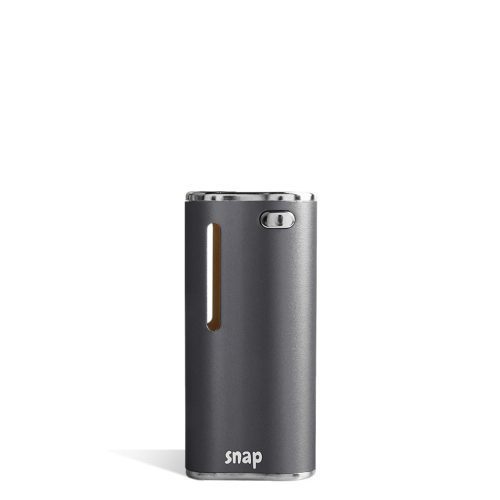 Gunmetal front Exxus Vape Snap Cartridge Vaporizer on white background