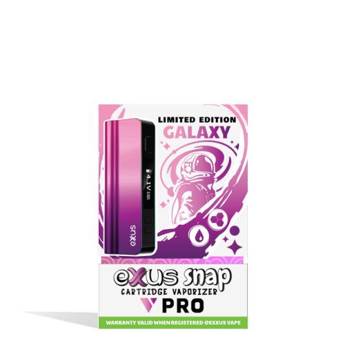 exxus snap vv pro cartridge vaporizer galaxy box front