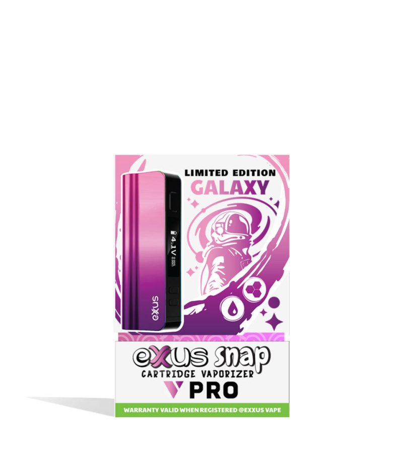 exxus snap vv pro cartridge vaporizer galaxy box front