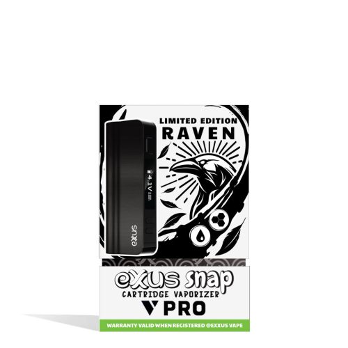 exxus snap vv pro cartridge vaporizer raven box front