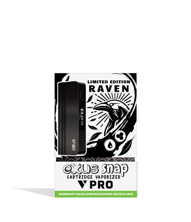 exxus snap vv pro cartridge vaporizer raven box front