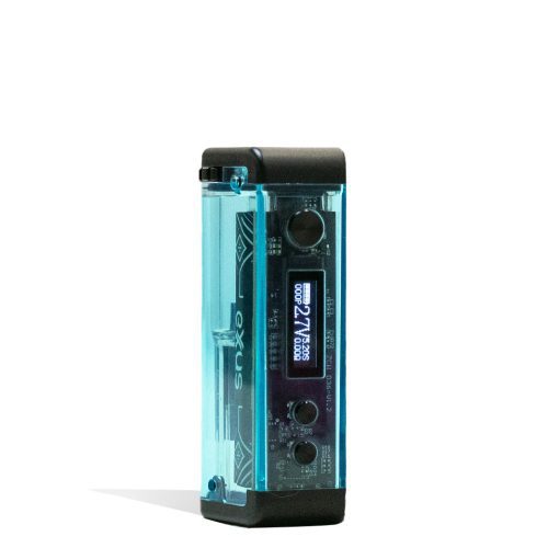 Blue Exxus Vape Adapt Cartridge Vaporizer Front View on White Background