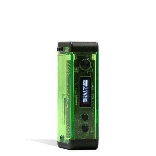 Green Exxus Vape Adapt Cartridge Vaporizer Front View on White Background