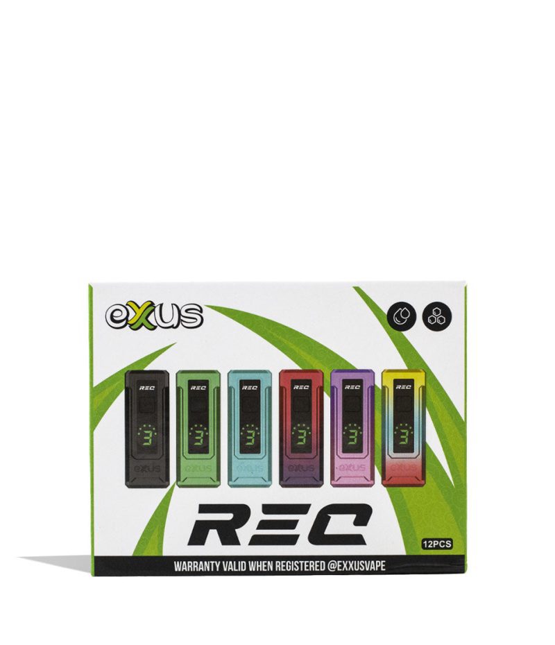 exxus vape rec cartridge vaporizer 12pk face