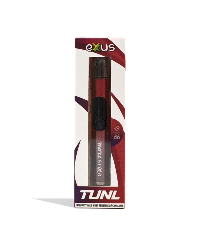 exxus vape tunl cartridge vaporizer 12pk crimson packaging