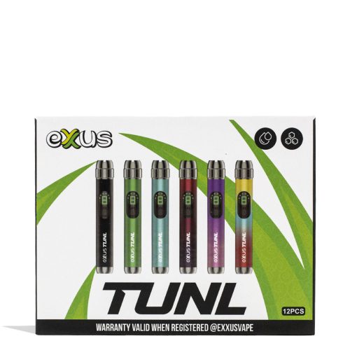 exxus vape tunl cartridge vaporizer 12pk face