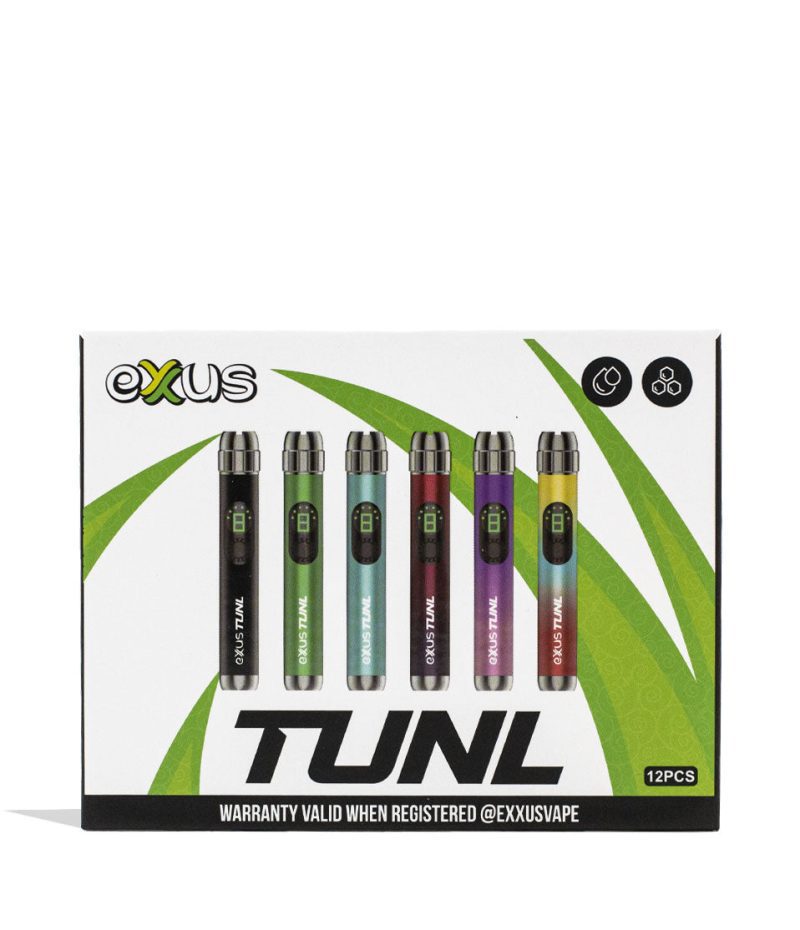 exxus vape tunl cartridge vaporizer 12pk face