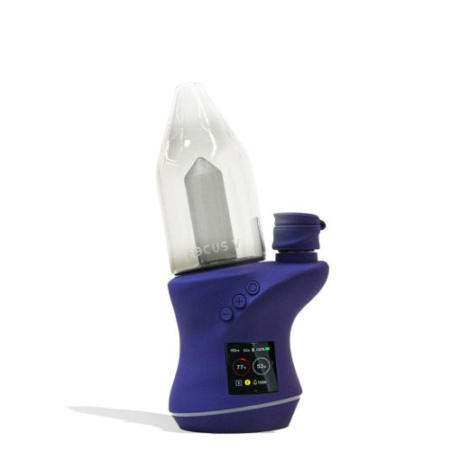 Grape Focus V Carta 2 Electronic Dab Rig Front View on White Background