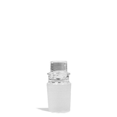 Male 18mm G Pen Connect Metal Connector for Glass Adapters on white studio background