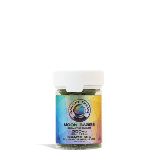 Space Pie Galaxy Treats 500mg D8 CBD Gummies on white background